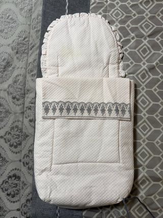 Conjunto para carro bebé rosa