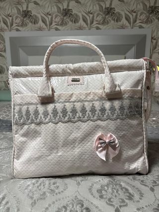 Conjunto para carro bebé rosa