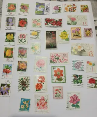 Sellos animales y flores