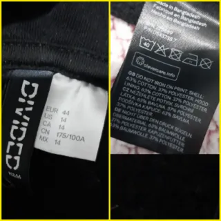 Felpa lunga Abito H&M Divided cappuccio tg 44