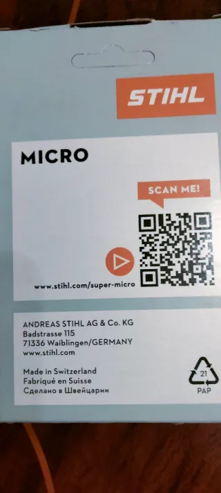 Cadena Stihl Micro 22 eslabones de corte