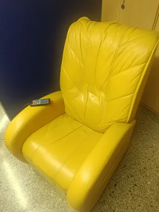 Sillón relax piel ocre