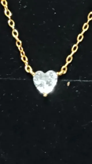 Gargantilla Corazón Baño Oro 14k Plata 925