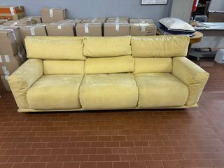 Coppia Divani Tessuto Giallo