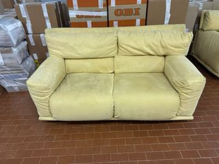 Coppia Divani Tessuto Giallo