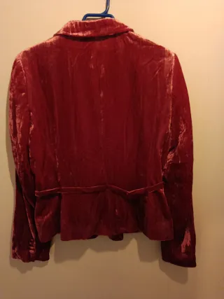 Chaqueta Terciopelo Rosa Fuerte