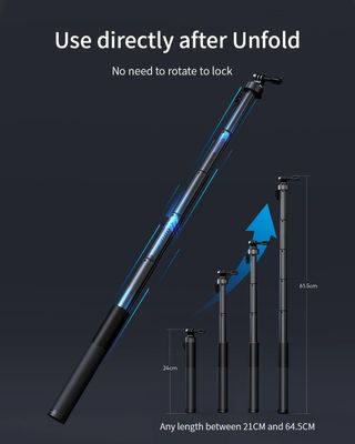 WOLFANG Action CAM Selfie Stick Carga tu cámara de