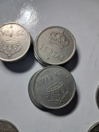 Lote monedas peseta Juan Carlos