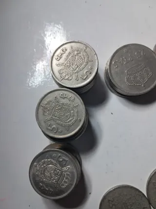 Lote monedas peseta Juan Carlos