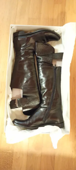 Stivali nappa nera donna n.36 made in Italy.