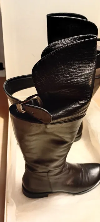 Stivali nappa nera donna n.36 made in Italy.