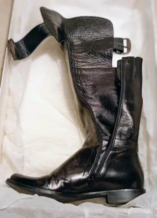 Stivali nappa nera donna n.36 made in Italy.