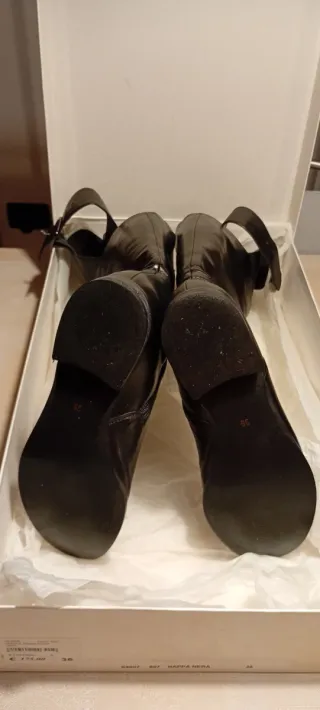 Stivali nappa nera donna n.36 made in Italy.