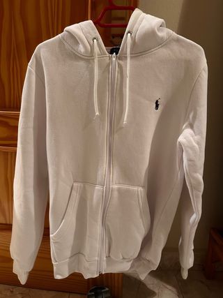 Sudadera Lacoste Blanca Talla M