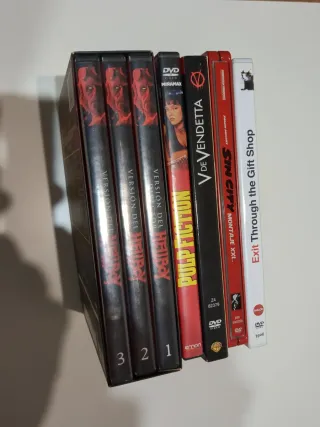 Lote DVDs: Hellboy, V de Vendetta, Sin City, Pulp