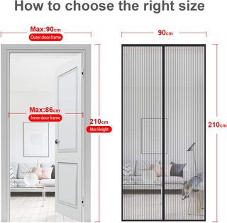 MYCARBON Mosquitera Puerta Magnetica Corredera Cor