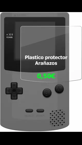 Tapa Batería Game Boy Color Azul Pikachu