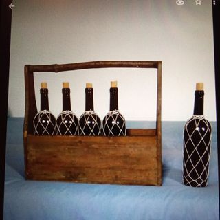 Exclusivo botellero de madera