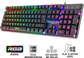 Spirit Of Gamer x Pro K1 | Teclado Gaming Semi Mec