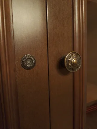 Vetrina Vintage in Legno e Vetro