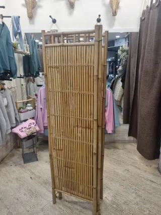 Biombo de bambú natural