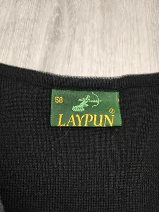 Chaleco vintage LAYPUR negro talla XXL