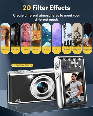 Cámara Digital 4K Autofocus 48MP Zoom 16X