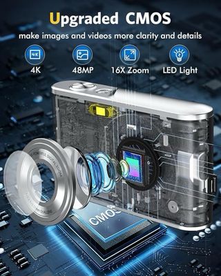 Cámara Digital 4K Autofocus 48MP Zoom 16X