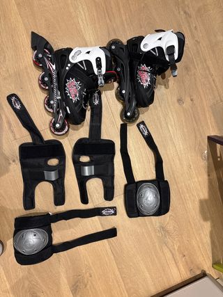 Patines en línea ajustables hasta 76 mm nuevos