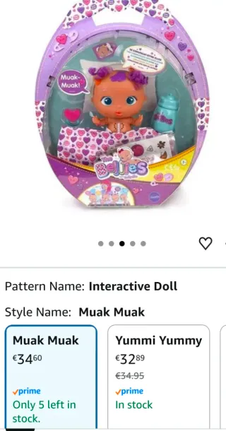 Muak Muak The Bellies Bebé Juguete