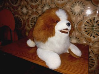 Vintage Cão de peluche Anos 80