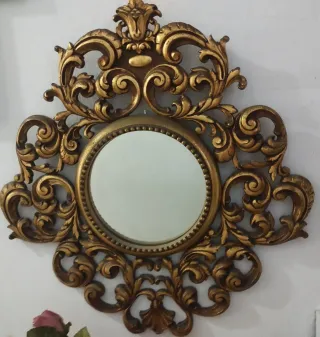 Espejo Cornucopia Dorado