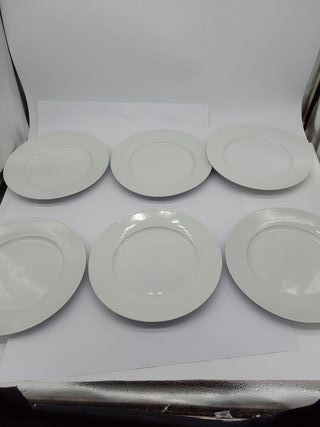 Amazon Basics piatti piani, 6 unità, 26,7 cm