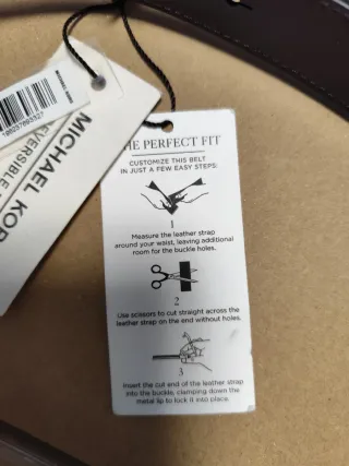 Cintura Michael Kors Uomo Reversibile Nuova