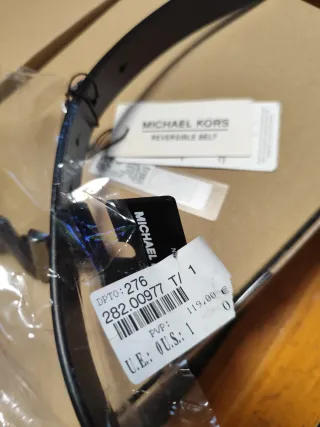 Cintura Michael Kors Uomo Reversibile Nuova