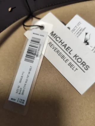 Cintura Michael Kors Uomo Reversibile Nuova