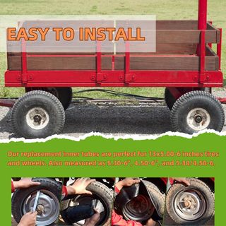 Paquete de 2 cámaras de aire de 13 x 5,00-6, 13 x