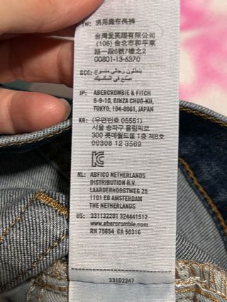 Jeans Hollister Hombre Azules