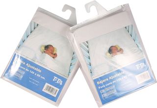 Confezione da 2 lenzuola inferiori regolabili 100% cotone