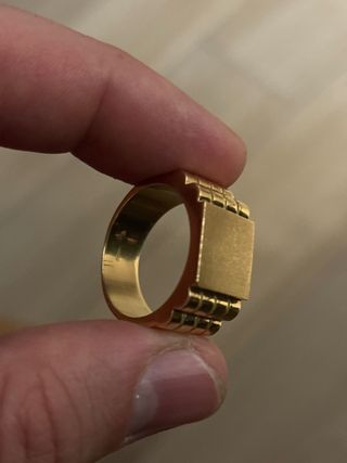 Anillo Sello Oro 18k talla 23