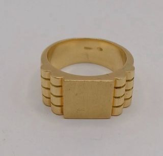 Anillo Sello Oro 18k talla 23
