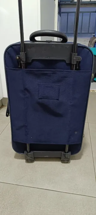 Maleta de viaje 2 ruedas azul y verde