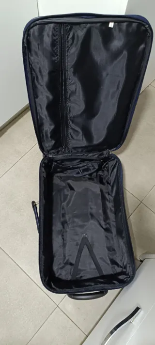 Maleta de viaje 2 ruedas azul y verde