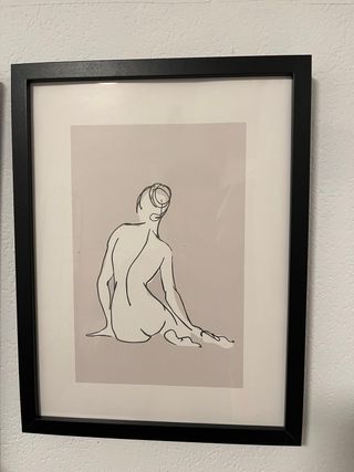 Cuadro Decorativo Silueta Mujer