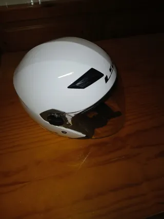 Casco Moto Jet LS2 Blanco