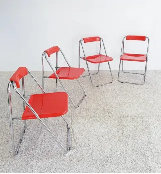 4 Sillas plegables Patrick GINGEMBRE para PAULUS.