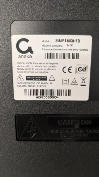 Smart TV Anexa 40 Full HD - Nueva