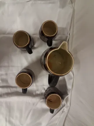 Juego Jarra Cerveza con Vasos Diseño Barril