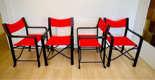 Sillas Director Plegables Vintage Federico Giner (