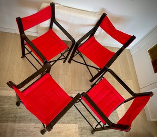 Sillas Director Plegables Vintage Federico Giner (